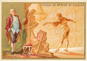 Pierre Beaumarchais, Franse toneelschrijver, en zijn creatie, Figaro door French School